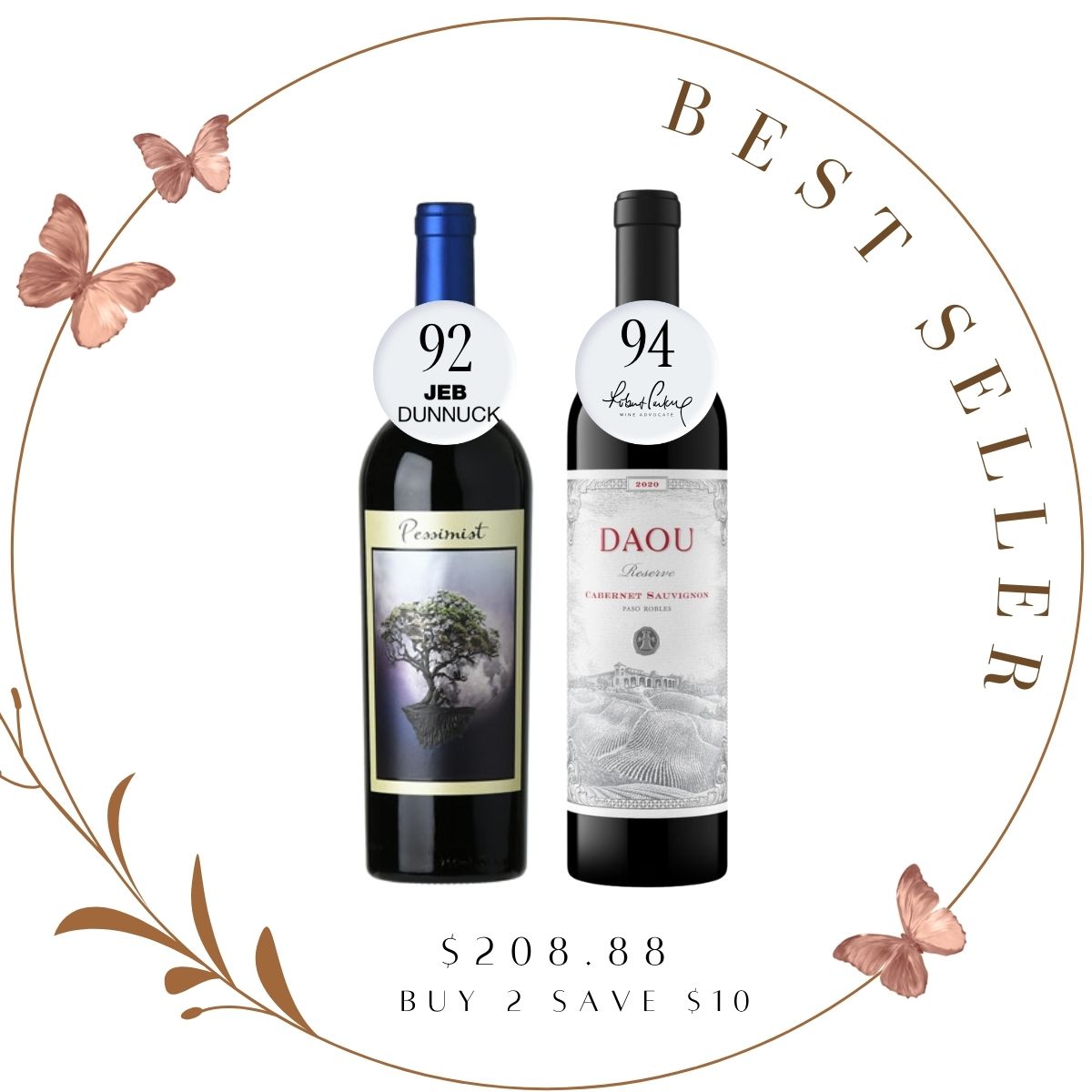 Buy 2 DAOU Pessimist and Reserve Cabernet Sauvignon Paso Robles